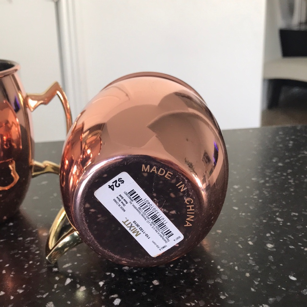 Copper Moscow Mule mug Style (4 pieces) - Picture 3 of 3